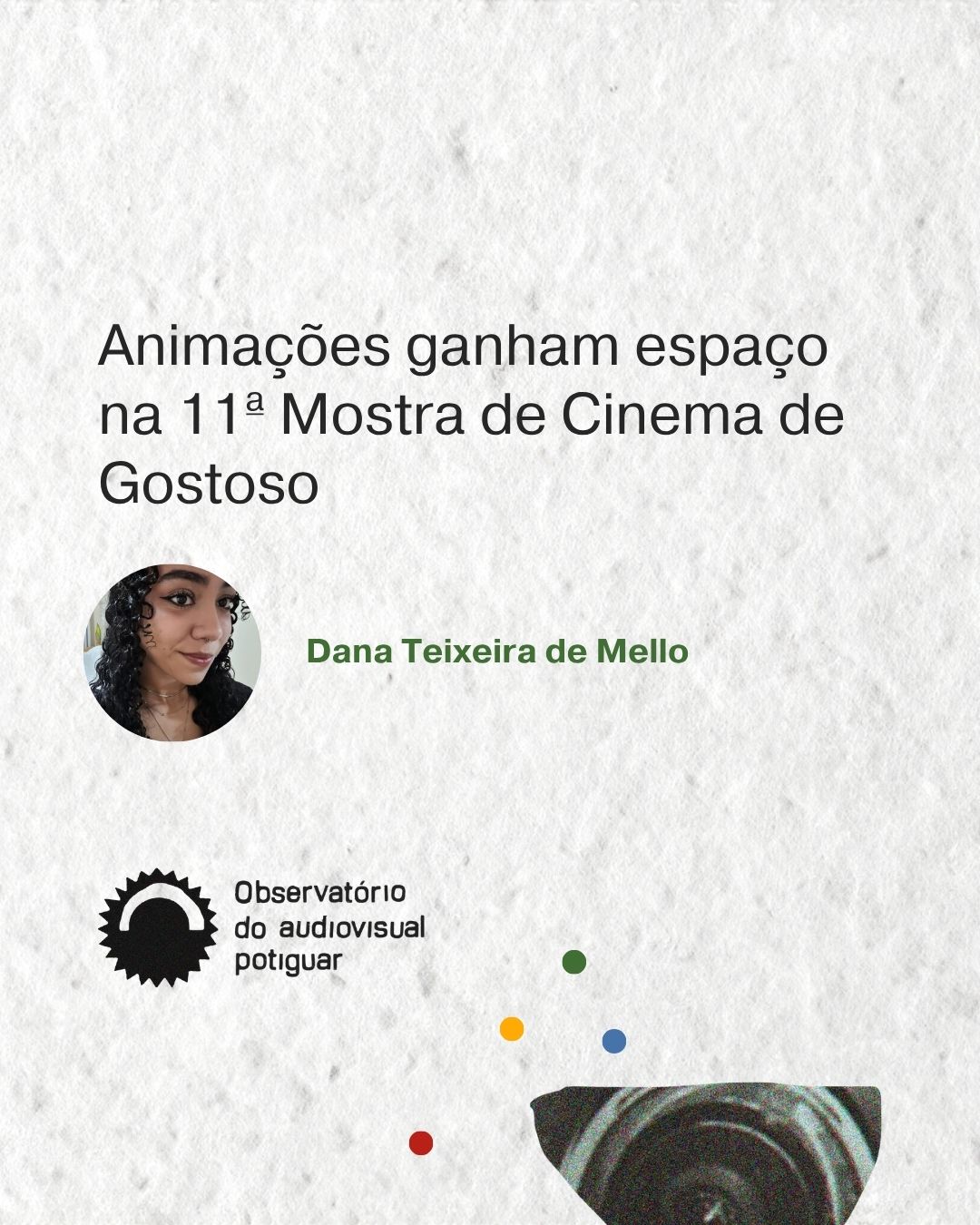 Animações ganham espaço na 11ª Mostra de Cinema de Gostoso